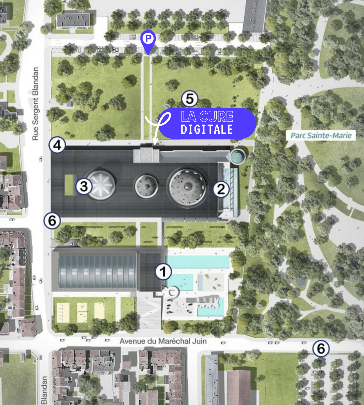 Plan du site Nancy-Thermal - La Cure Digitale par SOLUDOC